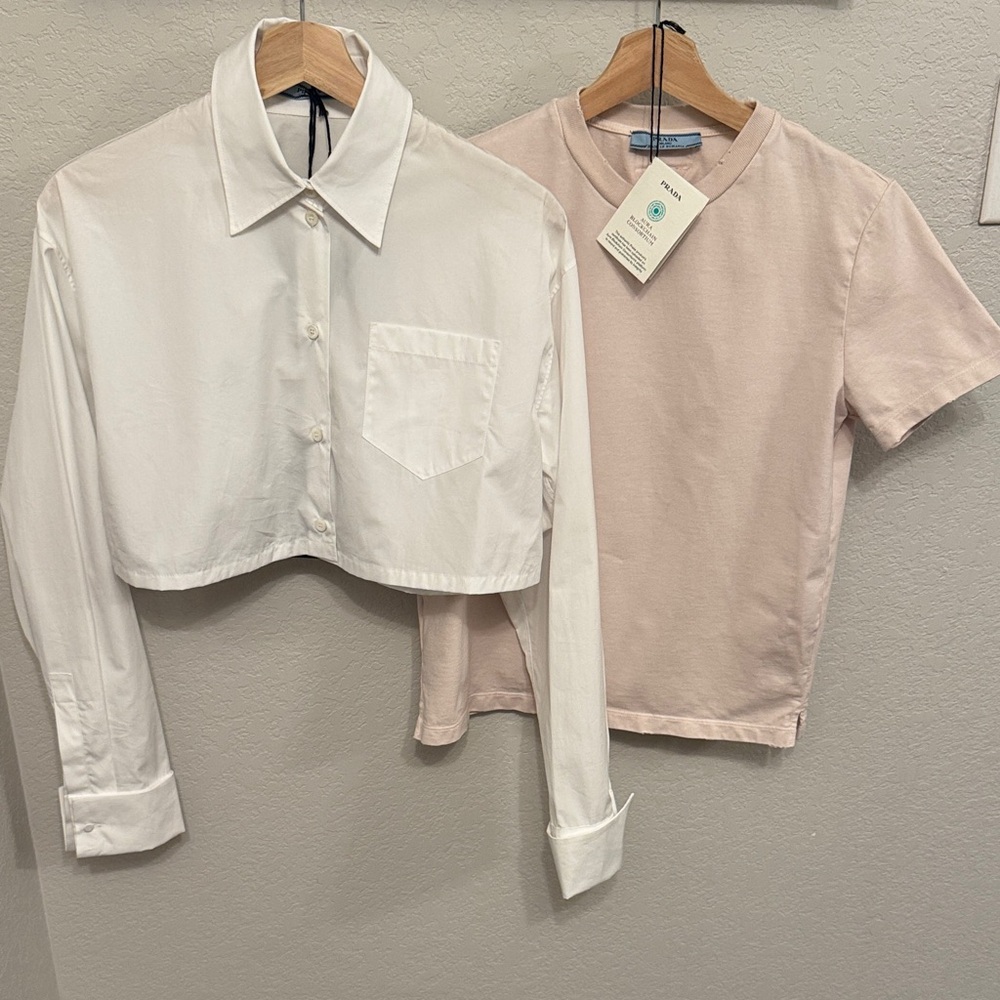 Authentic! Prada bundle Blouse and T-Shirt